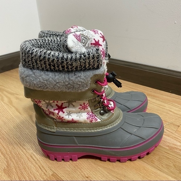 Winter Boots Girls Thinsulate Insulated Sz 2 Snow - Picture 2 of 8
